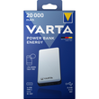 Akku Powerbank Energy 5V/20.000mAh weiss 2xUSB-A/Micro-B/-C VARTA 57978101111 + Micro-USB-Kabel Produktbild
