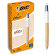 Vierfarb-Kugelschreiber 4 Colours WOOD EFFECT natur 0,4mm BIC 508964 Produktbild Additional View 1 S