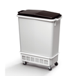 Fahrwagen DURABIN TROLLEY 60 weiß 260x180x470mm Durable 1801666010 für Abfallbehälter Durabin 60 Produktbild Additional View 1 S
