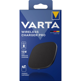 Fast Wireless Charger Pro Qi 5V/9V/12V schwarz USB-C VARTA 57905101111 für Geräte mit Qi Standard Produktbild