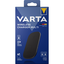 Fast Wireless Charger Multi Qi 9V schwarz USB-C VARTA 57906101111 für Geräte mit Qi Standard Produktbild