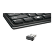 Tastatur Advance Fit kabellos flach schwarz Kensington K72344DE Produktbild Additional View 1 S