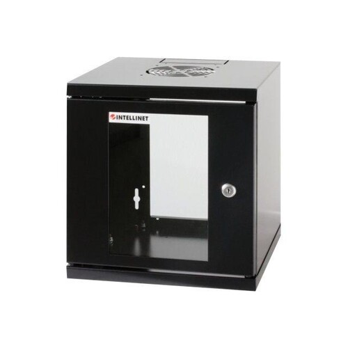 Intellinet Network Cabinet, Wall Mount (Standard), 6U, Usable Depth 265mm/Width 239mm, Black, Assemb Produktbild Additional View 1 L