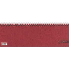Querterminkalender 2024 UWS 29,7x10,5cm 1 Woche/1 Seite rot Glocken 50-71921204 Produktbild