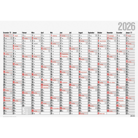 Plakatkalender 2026 UWS 98x68cm 1 Seite Glocken 50-44312006 Produktbild