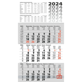 Dreimonatskalender 2024 30x52cm Glocken 50-60114004 Produktbild