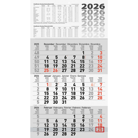 Dreimonatskalender 2026 30x52cm Glocken 50-60114006 Produktbild