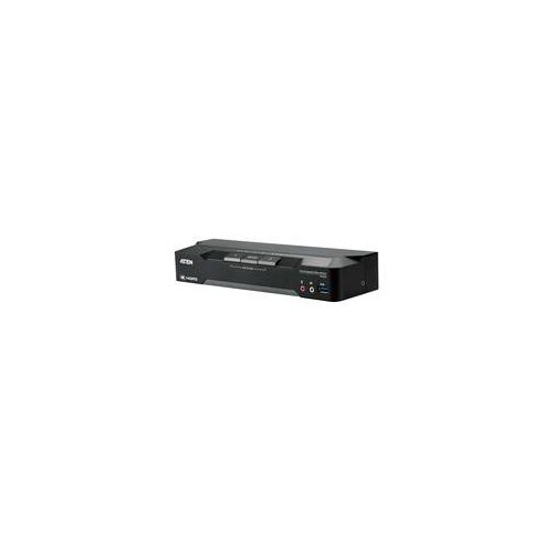 ATEN CM1942 - KVM-/Audio-/USB-Switch - 4K, DisplayPort, Dual-Display, Mini-Matrix, Boundless Produktbild Front View L