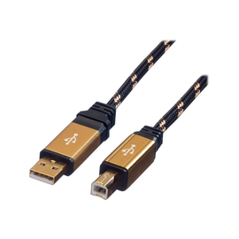 ROLINE Gold - USB-Kabel - USB (M) zu USB Typ B (M) Produktbild