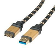 ROLINE USB-Kabel - Micro-USB Typ B (M) zu USB Typ A (M) Produktbild