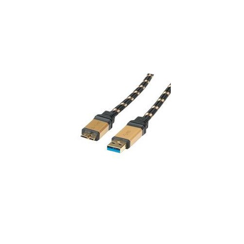 ROLINE USB-Kabel - Micro-USB Typ B (M) zu USB Typ A (M) Produktbild
