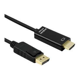 ROLINE Adapterkabel - DisplayPort männlich zu HDMI männlich - 3 m - abgeschirmt - Schwarz - hauchver Produktbild