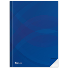 Notizbuch A5 kariert 96Blatt Hardcover Business blau RNK 46468 Produktbild