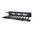 APC Horizontal Cable Manager Single-Sided with Cover Produktbild Additional View 2 S