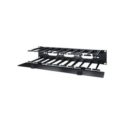 APC Horizontal Cable Manager Single-Sided with Cover Produktbild Additional View 2 L