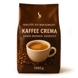 Kaffee ganze Bohnen 1kg (PACK=1000 GRAMM) Produktbild