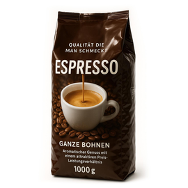 Kaffee Espresso  ganze Bohnen (PACK=1000 GRAMM) Produktbild