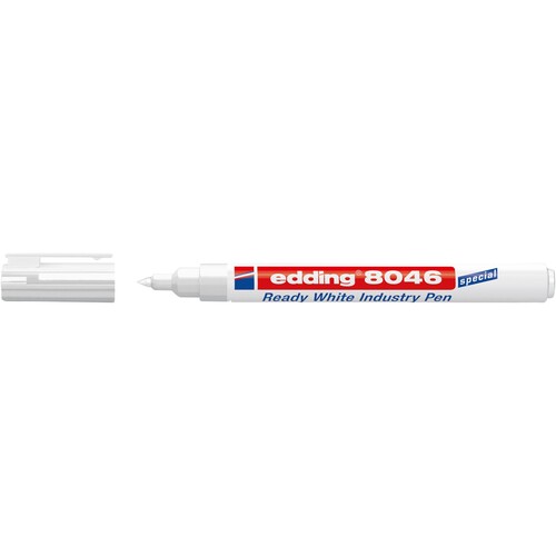 Lackmarker 8046 1-3 mm Rundspitze weiß Edding 4-8046049 Produktbild Additional View 1 L