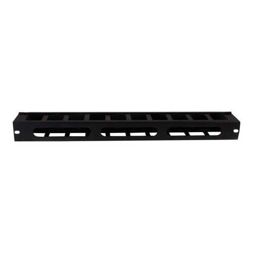 StarTech.com 1 HE 19 Rangierpanel / Kabelordner Kabelmanagement mit Abdeckung - Server Finger Kabelk Produktbild