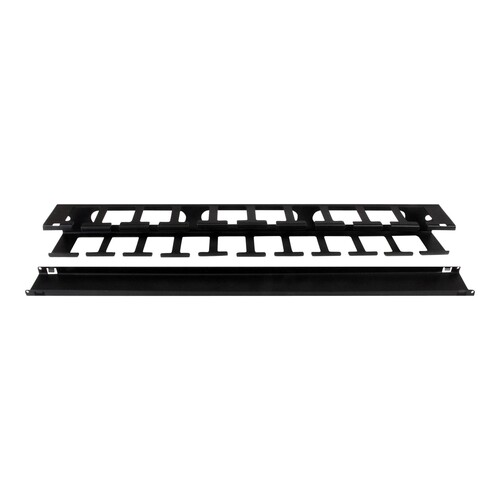 StarTech.com 1 HE 19 Rangierpanel / Kabelordner Kabelmanagement mit Abdeckung - Server Finger Kabelk Produktbild Additional View 2 L