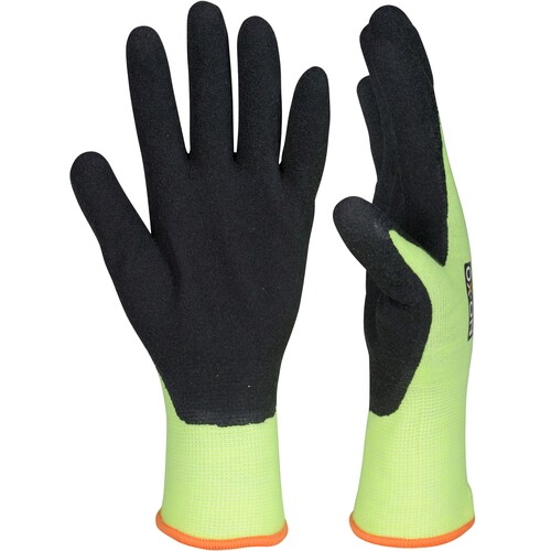 OX-ON Montagehandschuh  Baumwolle / Flexible Basic 1006 / Gr. 11 / grün-schwarz Produktbild Additional View 3 L