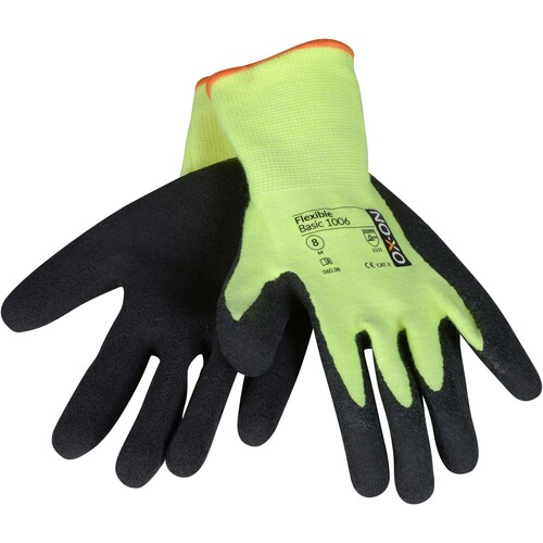 OX-ON Montagehandschuh  Baumwolle / Flexible Basic 1006 / Gr. 11 / grün-schwarz Produktbild Additional View 4 L