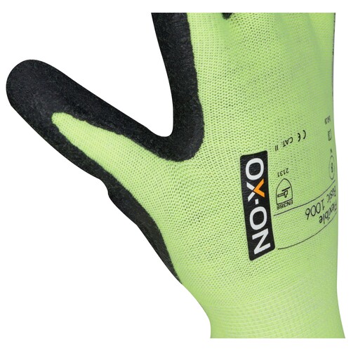 OX-ON Montagehandschuh  Baumwolle / Flexible Basic 1006 / Gr. 11 / grün-schwarz Produktbild Additional View 6 L