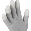OX-ON Montagehandschuh Nylon-Carbon-Strick / Flexible Basic 1011 / Gr. 7 / grau-weiß Produktbild Additional View 7 S