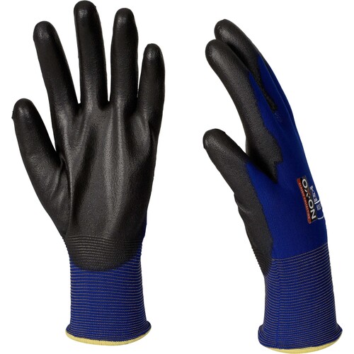 OX-ON Montagehandschuh / Nylon-Strick / Flexible Comfort 1308 / Gr. 7 / blau-schwarz Produktbild Additional View 3 L