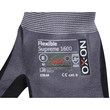 OX-ON Montagehandschuh Baumwoll-Strick / Flexible Supreme 1600 / Gr. 10  / grau-schwarz Produktbild Additional View 7 S