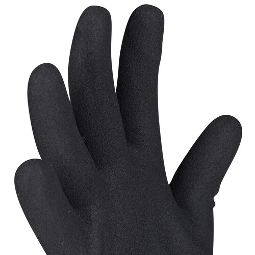 OX-ON Montagehandschuh Baumwoll-Strick / Flexible Supreme 1600 / Gr. 10  / grau-schwarz Produktbild Additional View 5 L