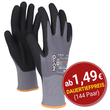 OX-ON Montagehandschuh Baumwoll-Strick / Flexible Supreme 1600 / Gr. 7  / grau-schwarz Produktbild