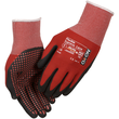 OX-ON Montagehandschuh  Nylon-Strick / Flexible Supreme 1609 / Gr. 9 / rot-schwarz Produktbild Additional View 1 S