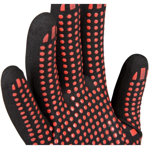 OX-ON Montagehandschuh  Nylon-Strick / Flexible Supreme 1609 / Gr. 9 / rot-schwarz Produktbild Additional View 5 L