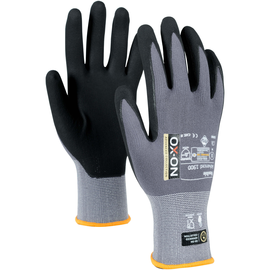 OX-ON Montagehandschuh  Nylon / Flexible Advanced 1900 / Gr. 10 / grau-schwarz Produktbild