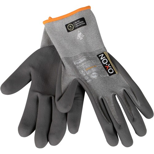 OX-ON Montagehandschuh  Nylon / Flexible Advanced 1907 / Gr. 10 / grau Produktbild Additional View 3 L