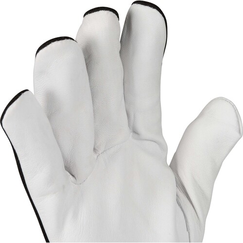 OX-ON Mechanikerhandschuh Leder / Worker Basic 2008 / Gr. 7 / schwarz-weiß Produktbild Additional View 5 L