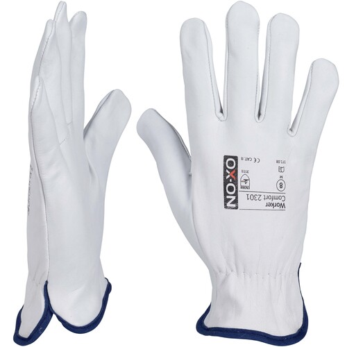 OX-ON Volllederhandschuh / Worker Comfort 2301 / Gr. 9 / weiß Produktbild Additional View 2 L