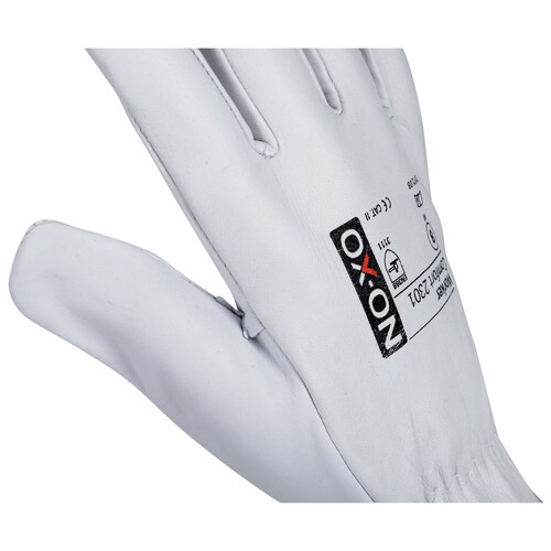 OX-ON Volllederhandschuh / Worker Comfort 2301 / Gr. 9 / weiß Produktbild Additional View 7 L
