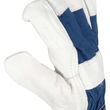 OX-ON Rindvollleder-Handschuh / Worker Supreme 2600 / Gr. 7 / weiß-blau Produktbild Additional View 4 S