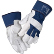 OX-ON Rindvollleder-Handschuh / Worker Supreme 2600 / Gr. 9 / weiß-blau Produktbild Additional View 1 S