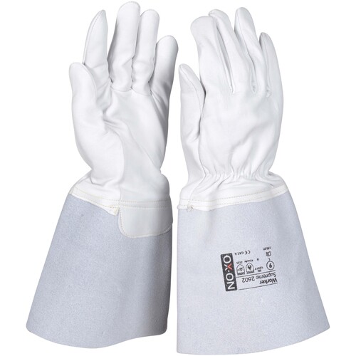 OX-ON Schweißerhandschuh  Leder / Worker Supreme 2602 / Gr. 9 / weiß Produktbild