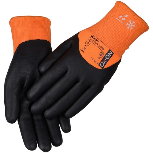 OX-ON Winterhandschuh  Acryl-Strick / Winter Comfort 3300 / Gr. 11 / orange-schwarz Produktbild Additional View 1 L