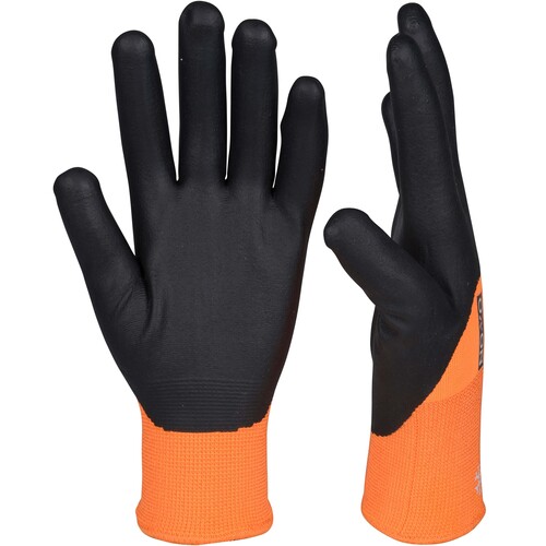 OX-ON Winterhandschuh  Acryl-Strick / Winter Comfort 3300 / Gr. 11 / orange-schwarz Produktbild Additional View 2 L