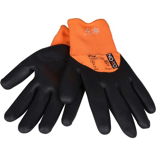 OX-ON Winterhandschuh  Acryl-Strick / Winter Comfort 3300 / Gr. 11 / orange-schwarz Produktbild Additional View 3 L