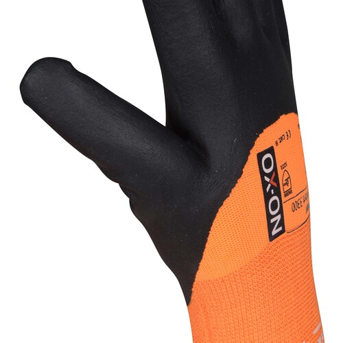 OX-ON Winterhandschuh  Acryl-Strick / Winter Comfort 3300 / Gr. 11 / orange-schwarz Produktbild Additional View 5 L