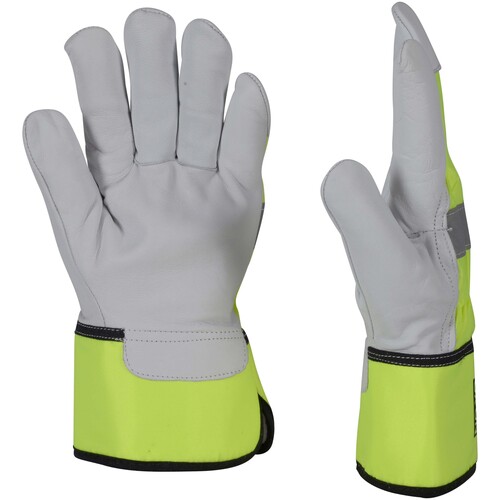 OX-ON Winterhandschuh  Leder / Winter Supreme 3605 / Gr. 10 / gelb-weiß Produktbild Additional View 1 L