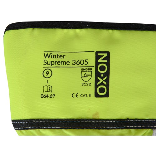 OX-ON Winterhandschuh  Leder / Winter Supreme 3605 / Gr. 10 / gelb-weiß Produktbild Additional View 5 L