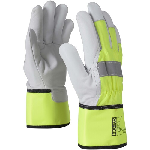 OX-ON Winterhandschuh  Leder / Winter Supreme 3605 / Gr. 12 / gelb-weiß Produktbild