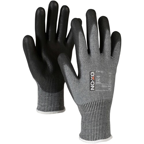 OX-ON Schnittschutzhandschuh  Nylon / Cut Basic 9000 / Gr. 8 / grau-schwarz Produktbild